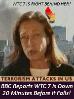 An astounding video shows the BBC reporting on the collapse of WTC Building 7 over twenty minutes before it fell at 5:20pm on the afternoon of 9/11. The footage shows BBC reporter Jane Standley talking about the collapse of the Salomon Brothers Building while it remains standing in the live shot behind her head. The report was removed within hours, but it had already gone viral on the Internet.